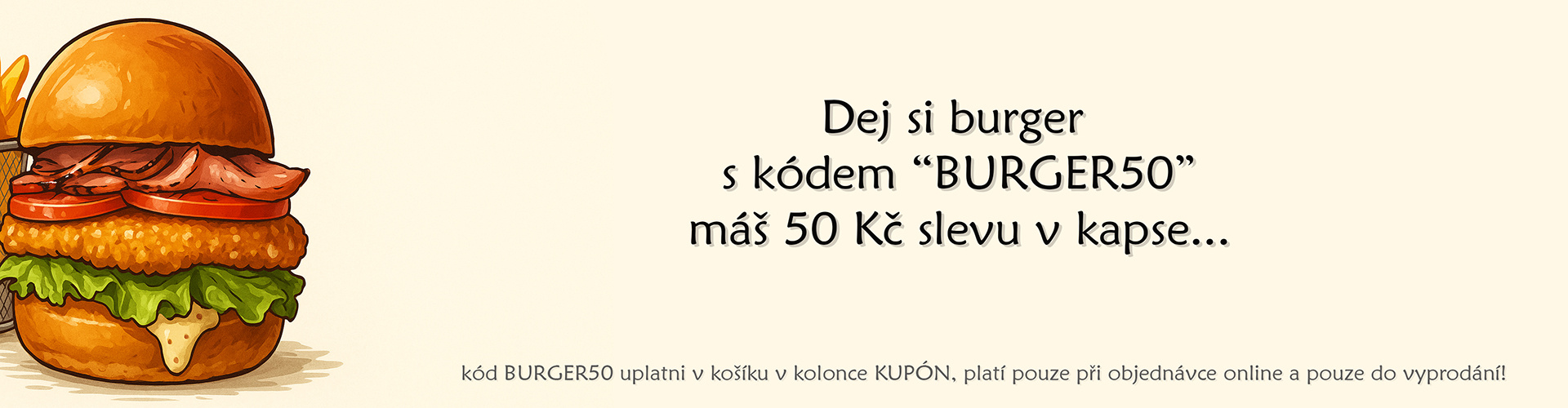 burger ve slevě